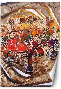 Fototapeta, Barevný strom života Klimt - 100x140 cm