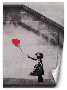 Fototapeta, Banksy Dívka s balónkem - 100x140 cm