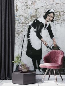 Fototapeta, Banksy Maid Street Art - 100x140 cm
