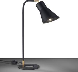 Stolná lampa Conico, čierna/zlatá