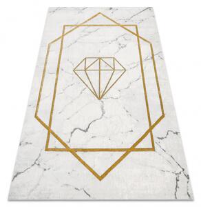 Koberec EMERALD exkluzívny 1019 glamour, styl diament, marmur krém / zlatý