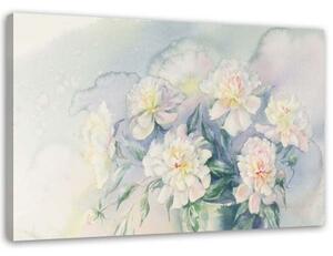 Obraz na plátně Kytice Květiny Pastel - 60x40 cm