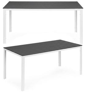 MultiGarden Záhradný stôl 6 miest 156x78 cm - sivý biely MultiGarden