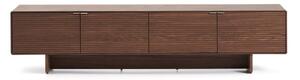 Tmavohnedý TV stolík v dekore orecha 200x46x40 cm Norlen – Kave Home