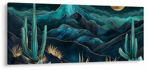 Obraz - Tyrkysová noc (120x50 cm)