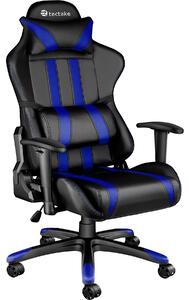 Tectake 402031 kancelárska stolička racing - čierna/modrá