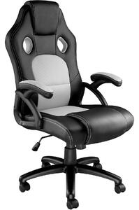 Tectake 403467 kancelárska stolička tyson - čierna/šedá