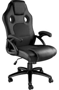 Tectake 403470 kancelárska stolička tyson - čierna