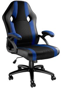 Tectake 403491 kancelárska stolička goodman - čierna/modrá