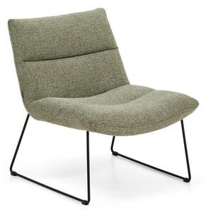 Zelené ženilkové kreslo Asen – Kave Home