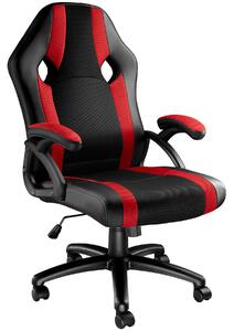 Tectake 403490 kancelárska stolička goodman - čierna / červená