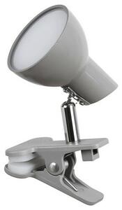Rabalux 1480 klip-on LED stolná lampa Noah, sivá