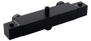 Erga Therm, nástenná sprchová termostatická batéria 150mm, čierna matná, ERG-YKA-BW.GB-THERM-BLK