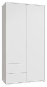 SKRIŇA S OTOČNÝMI DVERAMI, biela, 115/214/60 cm Carryhome - Skrine, Online Only