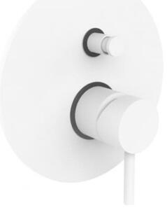 Sprchová a vaňová batéria Paffoni Light vrátane podomietkového telesa biela LIG015BO