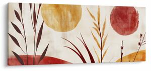 Obraz - Rastliny a kruhy (120x50 cm)
