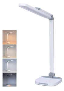 LED stolná lampička WO65 s nočným svetielkom, biela