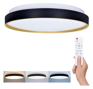 LED stropné svetlo s diaľkovým ovládaním Cala nastaviteľné - priemer 38 cm, čierna