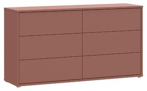 KOMODA, terakotová, 155/83/42 cm Carryhome - Online Only spálne, Online Only