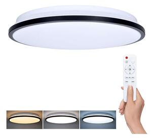 LED stropné svetlo s diaľkovým ovládaním Jamil nastaviteľné - priemer 40 cm, čierna