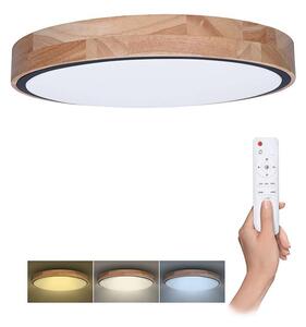 LED stropné svetlo s diaľkovým ovládaním Iron Oak nastaviteľné - priemer 51 cm, hnedá
