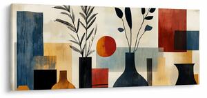 Obraz - Kubistické vázy (120x50 cm)