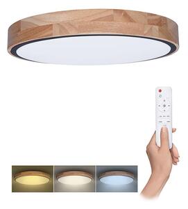 LED stropné svetlo s diaľkovým ovládaním Iron Oak nastaviteľné - priemer 40 cm, hnedá