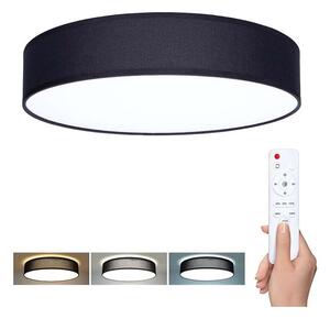 LED stropné svetlo s diaľkovým ovládaním Penley nastaviteľné - priemer 40 cm, čierna