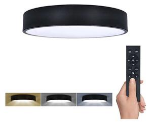 LED stropné svetlo s diaľkovým ovládaním Lecce nastaviteľné, 2300 lm - priemer 30 cm, čierna