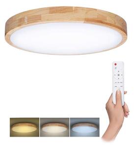 LED stropné svetlo s diaľkovým ovládaním Solid Oak nastaviteľné - priemer 51 cm, hnedá