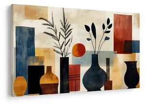 Obraz - Kubistické vázy (90x60 cm)