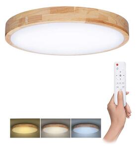 LED stropné svetlo s diaľkovým ovládaním Solid Oak nastaviteľné - priemer 39 cm, hnedá