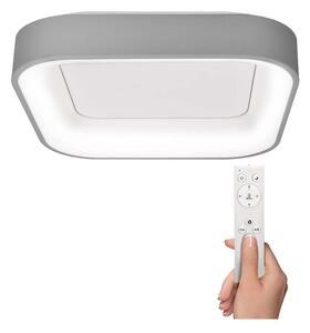 LED stropné svetlo s diaľkovým ovládaním Treviso - 45 x 45 cm, sivá