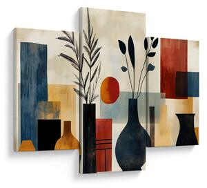Obraz - Kubistické vázy (90x60 cm)