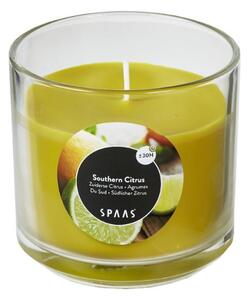 Vonná sviečka v skle SOUTHERN CITRUS 8,5 cm žltá