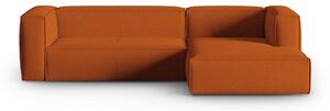 MUZZA Rohová pohovka KAYMA pravá 282 cm terakota