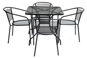 Záhradný kovový stôl ZWMT-80 - štvorec 80 x 80 cm