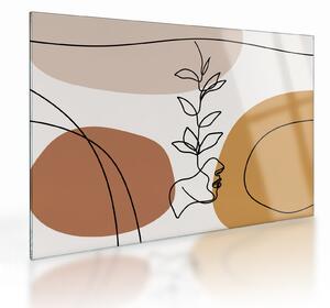 Sklenený obraz - Boho Shapes (70x50 cm)
