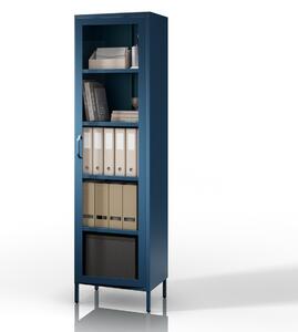 Vitrína LUIGI, 500 x 1800 x 350 mm, Modern: farba granátová
