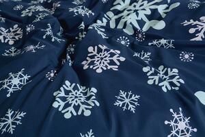 Obliečky z mikrovlákna s bavlneným efektom predľžené TAURI modré
