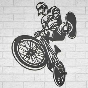 DUBLEZ | Drevený obraz na stenu - Street cyklista