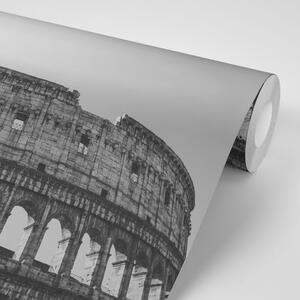Samolepiaca fototapeta Koloseum v čiernobielom prevedení
