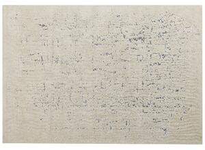 Koberec svetlobéžový polyesterový 160 x 230 cm so vzorom jednofarebný moderný minimalistický dizajn obývacia izba