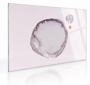 Sklenený obraz - Fialový minimalizmus N⁰4 (70x50 cm)