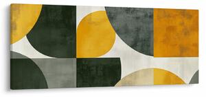 Obraz - Abstrakcia v olivovej farbe (120x50 cm)