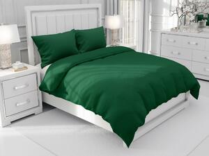 Biante Bavlnené jednofarebné posteľné obliečky Moni MOD-514 Tmavo zelené Jednolôžko 140x200 a 70x90 cm