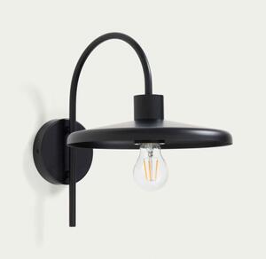 NUVIRA nástenná lampa Čierna