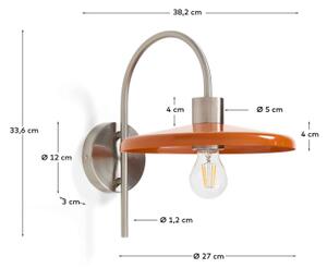 NUVIRA nástenná lampa Oranžová