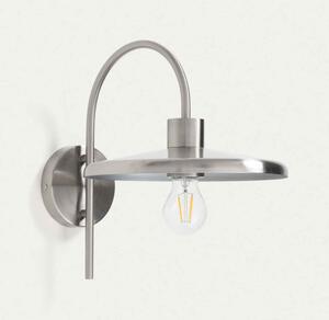 NUVIRA nástenná lampa strieborná