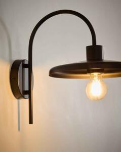 NUVIRA nástenná lampa Čierna